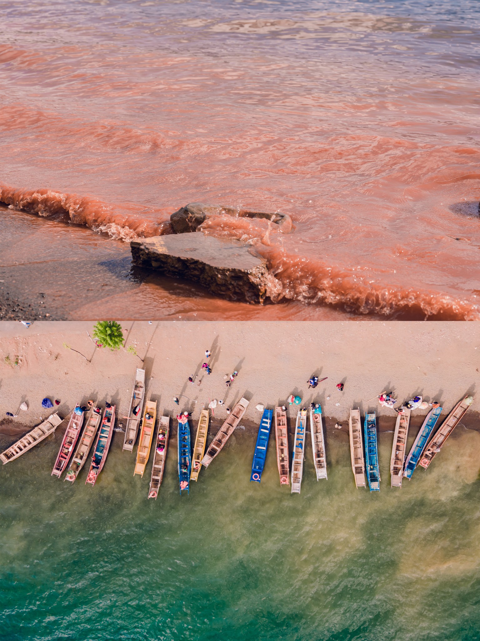 一片粉蓝的海｜我找到了泸沽湖最特别的拍照地-头条搜索